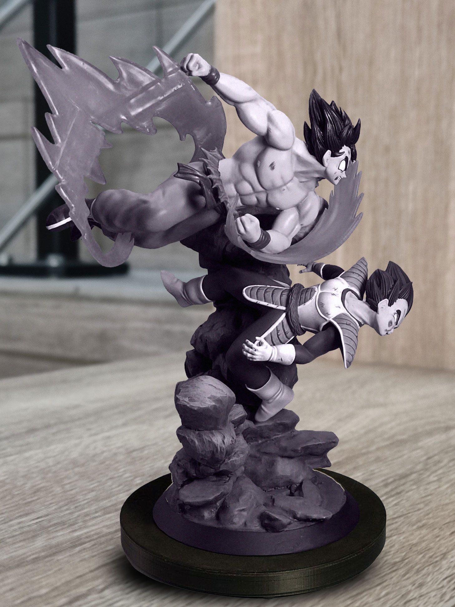 Diorama de Goku Vs Vegeta - DBZ