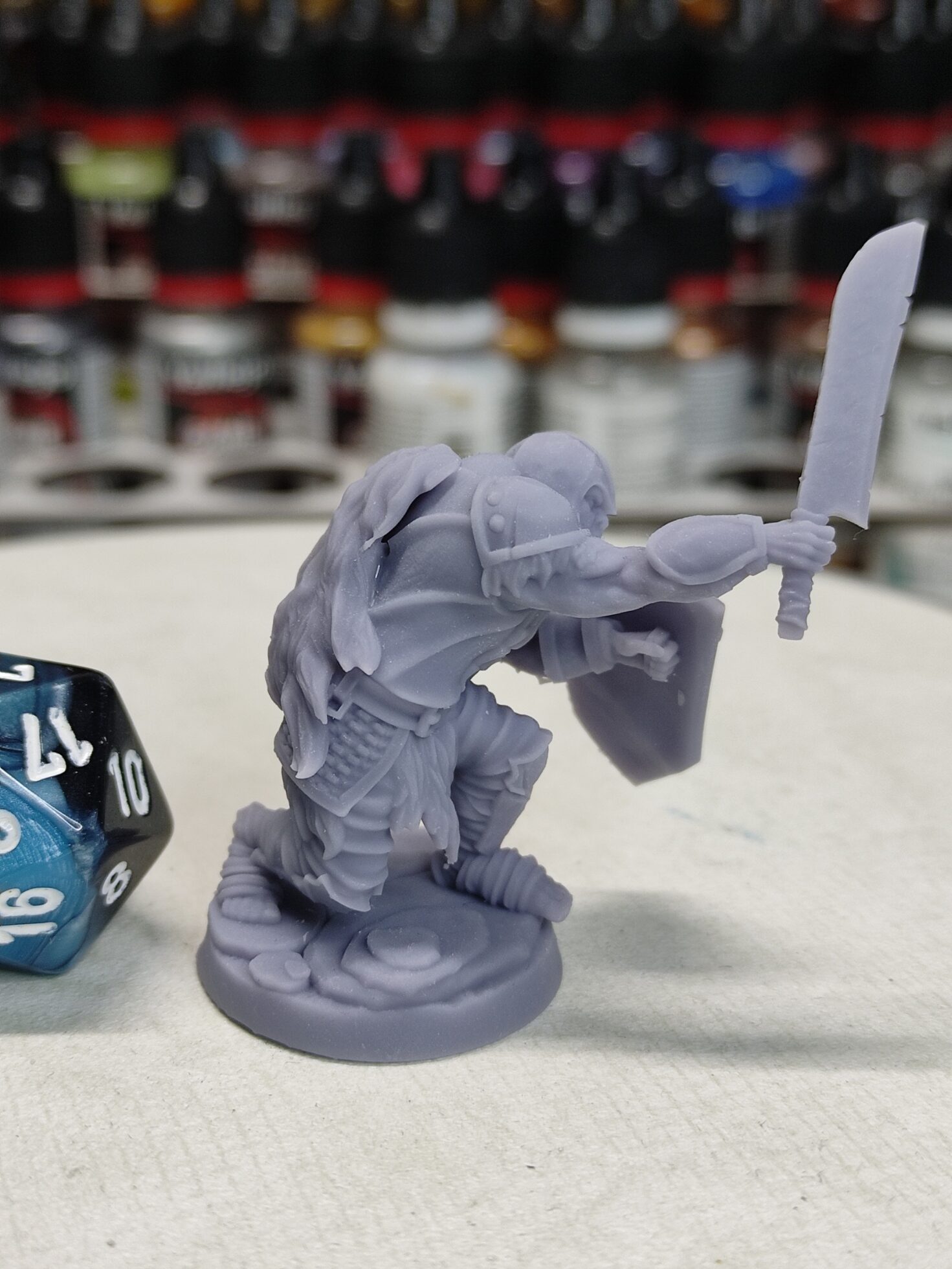 Orc guerrier épée bouclier - Tabletop – Image 3