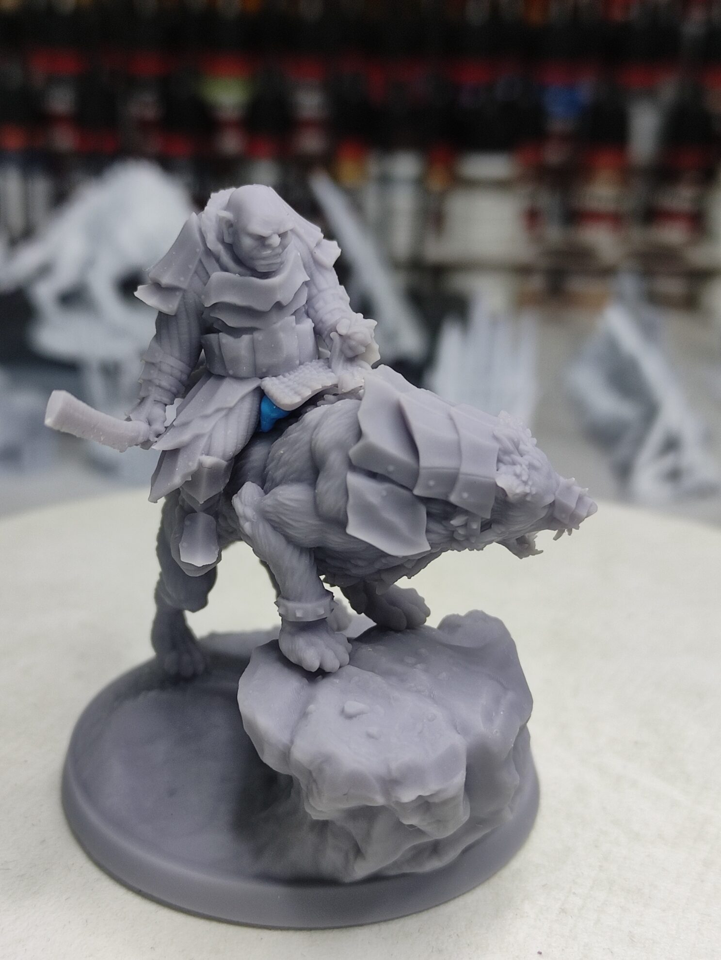 Commandant Orc monté sur Warg - Tabletop