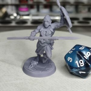 Humain guerrier tribal lance - Tabletop