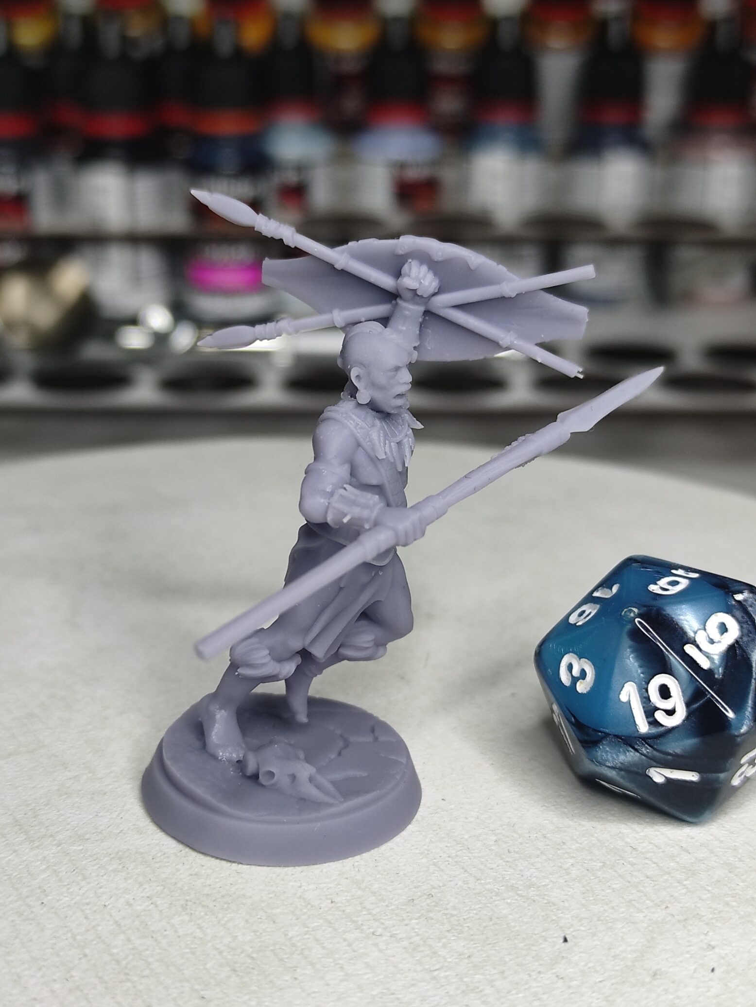 Humain guerrier tribal lance - Tabletop – Image 3