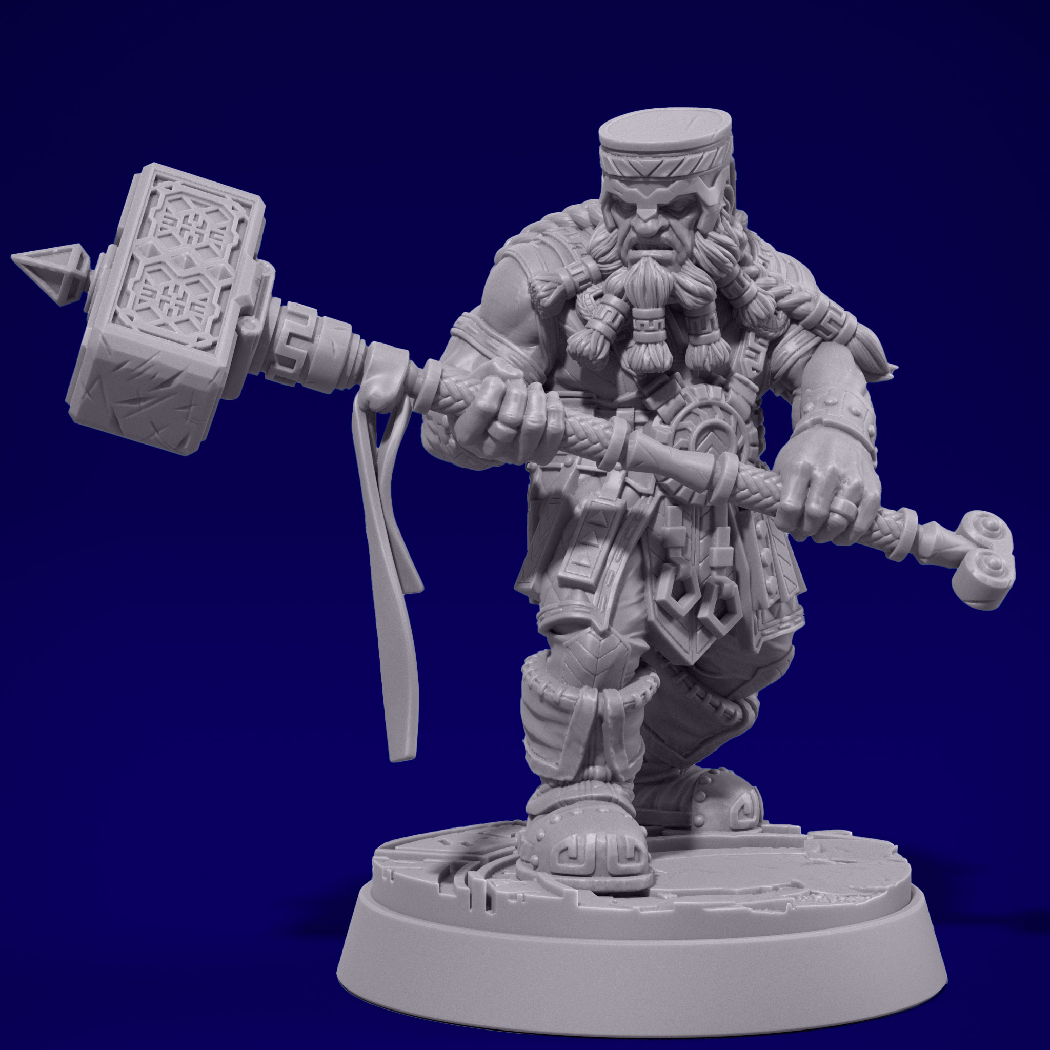 Nain guerrier masse 2M - Tabletop