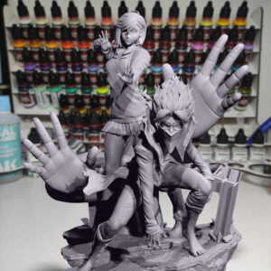 Diorama Okarun & Momo Ayase- Dandadan