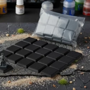 Lot de 20 socles carrés 20x20mm