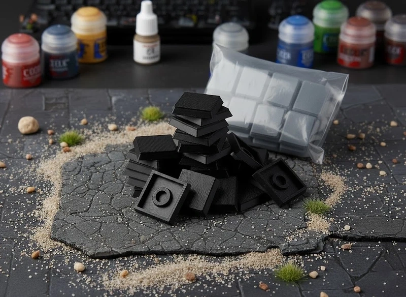 Lot de 20 socles carrés 20x20mm – Image 2