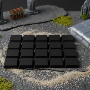 Lot de 20 socles carrés 25x25mm