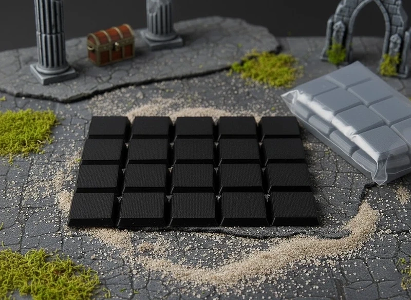 Lot de 20 socles carrés 25x25mm