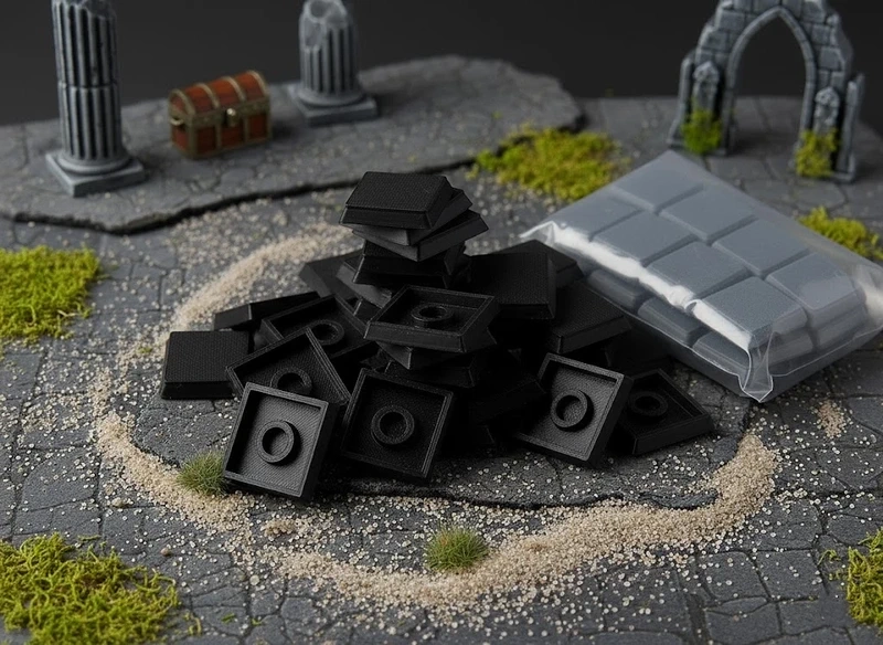 Lot de 20 socles carrés 25x25mm – Image 2