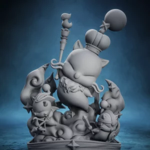 Chibi Moogle King - Final Fantasy
